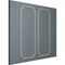 Ekena Millwork 28-in. W x 72-in. H Sussex Floral Panel Moulding Kit Double Panel PMLKSU28X72B - alternate 2